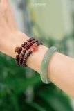  Bộ Trang Sức Thiết Kế Nhẫn Và Vòng Chuỗi Đá Thạch Anh Tóc Đỏ (Hỏa, Thổ) - (GIÁ LIÊN HỆ) 