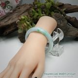  Vòng Khối Ngọc Phỉ Thúy Thanh Lục Phớt Lý Cay Cao Cấp Bản Hẹ KT: 12.3 x 7.8 x 57 (Không Kén Mệnh) 261149 