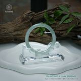  Vòng Khối Ngọc Phỉ Thúy Băng Hoa Lam Sương Cao Cấp Bản Đũa 6.8 x 6.8 x 53.8 (Không Kén Mệnh) 2544334 