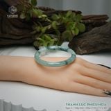  Vòng Khối Ngọc Phỉ Thúy Thanh Lục Phiêu Hoa Cao Cấp Bản Hẹ KT: 7.9 x 7.3 x 55 (Không Kén Mệnh) 261811 