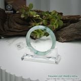  Vòng Khối Ngọc Phỉ Thúy Thanh Lục Phiêu Hoa Cao Cấp Bản Hẹ KT: 12.8 x 8.2 x 61.5  (Không Kén Mệnh) 261812 