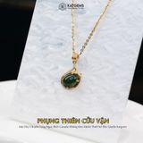  Mặt Dây Chuyền Vàng Phụng Thiên Cửu Vận Ngọc Bích Canada (Không Kén Mệnh) Độc Quyền Katgems 