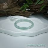  Vòng Khối Ngọc Phỉ Thúy Băng Hoa Lam Sương Cao Cấp Bản Đũa 6.8 x 6.8 x 53.8 (Không Kén Mệnh) 2544334 