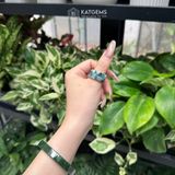  Nhẫn Ngọc Khối Phỉ Thúy Phiêu Hoa Bản Vuông (Không Kén Mệnh) 