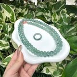  Chuỗi Vòng Cổ Ngọc Phỉ Thúy Hoa Bay Jade A Hạt 8.2ly (Không Kén Mệnh) 1-200007 