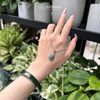  Mặt Phật Di Lặc Lam Ngọc Mini Bạc Si Vàng Trắng KT: 12 x 18.5 x 3.5mm (Không Kén Mệnh) 