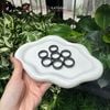  Nhẫn Ngọc Khối Phỉ Thúy Gà Đen Bản Vuông (Không Kén Mệnh) 