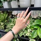  Nhẫn Ngọc Khối Phỉ Thúy Phiêu Hoa Ni Từ 15mm Đến 18mm (Không Kén Mệnh) 