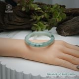  Vòng Khối Ngọc Phỉ Thúy Thanh Lục Phiêu Hoa Cao Cấp Bản Hẹ KT: 9.9 x 7.6 x 55.6  (Không Kén Mệnh) 261820 