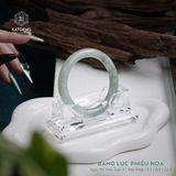  Vòng Khối Ngọc Phỉ Thúy Jade A Băng Lục Phiêu Hoa Cao Cấp Bản Đũa 9.3 x 8.8 x 52.5 (Không Kén Mệnh) 2529588 