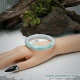  Vòng Khối Ngọc Phỉ Thúy Thanh Lục Phớt Lý Cay Cao Cấp Bản Hẹ KT: 11.6 x 7.8 x 57 (Không Kén Mệnh) 261152 