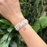  Vòng Chuỗi Đá Moonstone 5.7ly Mix Bi Kim Tiền Vàng, Ngũ Điếu Và Túi Tiền Kim Bảo Bản Nâng Cấp (Kim, Thủy) 125004 