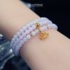  Vòng Chuỗi 4.7li Ngọc Phỉ Thúy Tím Tử La Lan Mix Bi Kim Tiền Và Charm Hoa Sen Vàng Trang Sức (Không Kén Mệnh) 1-127037 