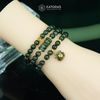  Vòng Chuỗi 6li Thạch Anh Tóc Xanh Mix Bi Kim Tiền, Ngũ Điếu Và Túi Tiền Kim Bảo Bản Nâng Cấp (Hỏa, Mộc) 1-124004 