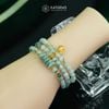  Vòng Chuỗi Ngọc Phỉ Thúy Hoa Bay 5.5ly Mix Bi Kim Tiền Vàng, Ngũ Điếu Và Túi Tiền Vàng Trang Sức (Không Kén Mệnh) 1-127037 