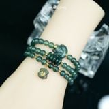  Vòng Chuỗi 6li Lam Ngọc Mix Hồ Ly Phượng, Ngũ Điếu Và Túi Tiền Kim Bảo Bản Nâng Cấp (Không Kén Mệnh) 1-126009 
