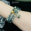  Vòng Chuỗi 5.8li Phỉ Thúy Hoa Bay Mix Bi Kim Tiền, Cỏ Bốn Lá Và Túi Tiền Kim Bảo Bản Nâng Cấp (Không Kén Mệnh) Vvip-127015 