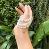  Vòng Chuỗi Đá Moonstone 5.7ly Mix Bi Kim Tiền Vàng, Ngũ Điếu Và Túi Tiền Kim Bảo Bản Nâng Cấp (Kim, Thủy) 125004 