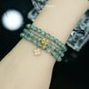  Vòng Chuỗi 5.8li Phỉ Thúy Hoa Bay Mix Xu Kim Tiền Và Cỏ Bốn Lá Nạm Đá Vàng Trang Sức (Không Kén Mệnh) Vvip-127003 