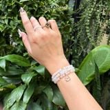  Vòng Chuỗi Đá Moonstone 5.7ly Mix Bi Kim Tiền Vàng, Ngũ Điếu Và Túi Tiền Kim Bảo Bản Nâng Cấp (Kim, Thủy) 125004 