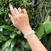  Vòng Chuỗi Đá Moonstone 5.7ly Mix Bi Kim Tiền Vàng, Ngũ Điếu Và Túi Tiền Kim Bảo Bản Nâng Cấp (Kim, Thủy) 125004 