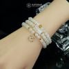  Vòng Chuỗi Đá Moonstone 5.7ly Mix Bi Kim Tiền Vàng, Ngũ Điếu Và Túi Tiền Kim Bảo Bản Nâng Cấp (Kim, Thủy) 125004 