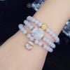  Vòng Chuỗi 5.9li Ngọc Phỉ Thúy Tím Tử La Lan Mix Charm Vàng Chữ Lộc, Hồ Ly Phượng Và Túi Tiền Kim Bảo Bản Nâng Cấp (Không Kén Mệnh) Vip-127003 