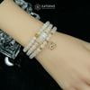  Vòng Chuỗi Đá Moonstone 5.7ly Mix Bi Kim Tiền Vàng, Ngũ Điếu Và Túi Tiền Kim Bảo Bản Nâng Cấp (Kim, Thủy) 125004 