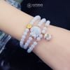  Vòng Chuỗi 5.9li Ngọc Phỉ Thúy Tím Tử La Lan Mix Charm Vàng Chữ Lộc, Hồ Ly Phượng Và Túi Tiền Kim Bảo Bản Nâng Cấp (Không Kén Mệnh) Vip-127003 
