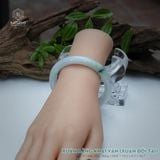  Vòng Khối Ngọc Phỉ Thúy Xuân Băng Khai Vận Cao Cấp Bản Hẹ 10.2 x 8.2 x 56.7 (Không Kén Mệnh) 2544338 