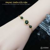  Lắc Vàng Phụng Thiên Cửu Vận Ngọc Bích Canada (Không Kén Mệnh) Độc Quyền Katgems 