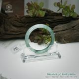  Vòng Khối Ngọc Phỉ Thúy Thanh Lục Phiêu Hoa Cao Cấp Bản Hẹ KT: 12.9 x 7.9 x 57.8  (Không Kén Mệnh) 261821 