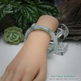  Vòng Khối Ngọc Phỉ Thúy Hoa Bay Cao Cấp Bản Hẹ KT: 9 x 8.6 x 57  (Không Kén Mệnh) 260761 