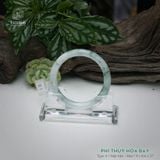  Vòng Khối Ngọc Phỉ Thúy Hoa Bay Cao Cấp Bản Hẹ KT: 9 x 8.6 x 57  (Không Kén Mệnh) 260761 