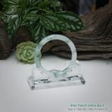  Vòng Khối Ngọc Phỉ Thúy Hoa Bay Cao Cấp Bản Hẹ KT: 9 x 8.6 x 57  (Không Kén Mệnh) 260761 