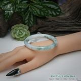  Vòng Khối Ngọc Phỉ Thúy Hoa Bay Cao Cấp Bản Hẹ KT: 9 x 8.6 x 57  (Không Kén Mệnh) 260761 