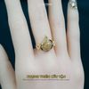  Nhẫn Vàng Phụng Thiên Cửu Vận Thạch Anh Tóc Vàng ( Kim, Thổ ) Độc Quyền Katgems 