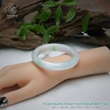  Vòng Khối Ngọc Phỉ Thúy Xuân Băng Khai Vận Cao Cấp Bản Hẹ 11.8 x 7.3 x 56.6 (Không Kén Mệnh) 2544343 