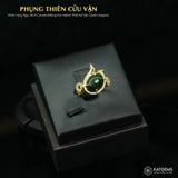  Nhẫn Vàng Phụng Thiên Cửu Vận Ngọc Bích Canada (Không Kén Mệnh) Độc Quyền Katgems 