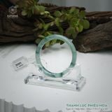  Vòng Khối Ngọc Phỉ Thúy Thanh Lục Phiêu Hoa Cao Cấp Bản Hẹ KT: 7.9 x 7.3 x 55 (Không Kén Mệnh) 261811 