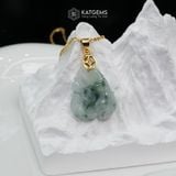  Mặt Dây Chuyền Bà Chúa Hồ Ly Ngọc Phỉ Thúy Hoa Bay Độc Bản Cao Cấp (Không Kén Mệnh) 