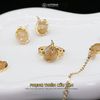  Bộ Trang Sức Vàng Phụng Thiên Cửu Vận Thạch Anh Tóc Vàng (Kim, Thổ) Độc Quyền Katgems 