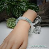  Vòng Khối Ngọc Phỉ Thúy Hoa Bay Cao Cấp Bản Hẹ KT: 10.3 x 8.6 x 55.9  (Không Kén Mệnh) 260757 