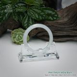  Vòng Khối Ngọc Phỉ Thúy Hoa Bay Cao Cấp Bản Hẹ KT: 10.5 x 8.1 x 55.8  (Không Kén Mệnh) 260745 