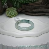  Vòng Khối Ngọc Phỉ Thúy Hoa Bay Phớt Hoàng Phỉ Cao Cấp Bản Hẹ KT: 12.1 x 7.8 x 53.5  (Không Kén Mệnh) 260939 