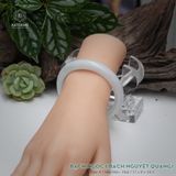  Vòng Khối Ngọc Phỉ Thúy Bạch Nguyệt Quang Bạch Ngọc Cao Cấp Bản Hẹ 11 x 8 x 54.5 (Không Kén Mệnh) 260734 