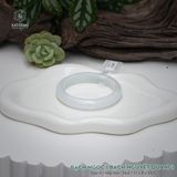  Vòng Khối Ngọc Phỉ Thúy Bạch Nguyệt Quang Bạch Ngọc Cao Cấp Bản Hẹ 11 x 8 x 54.5 (Không Kén Mệnh) 260734 