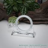  Vòng Khối Ngọc Phỉ Thúy Bạch Nguyệt Quang Bạch Ngọc Cao Cấp Bản Hẹ 11 x 8 x 54.5 (Không Kén Mệnh) 260734 