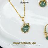  Bộ Trang Sức Vàng Phụng Thiên Cửu Vận Phỉ Thúy Xanh Lục (Không Kén Mệnh) Độc Quyền Katgems 