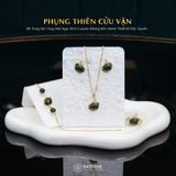  Bộ Trang Sức Vàng Phụng Thiên Cửu Vận Ngọc Bích Canada (Không Kén Mệnh) Độc Quyền Katgems 